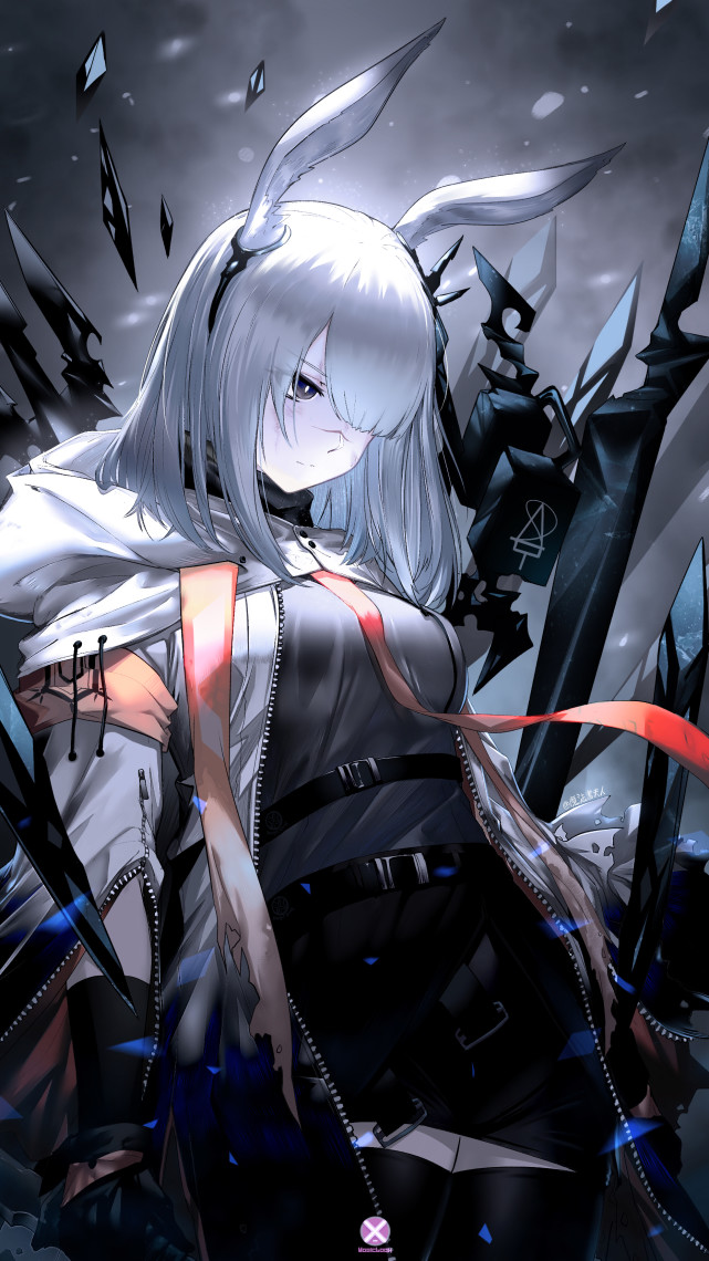 二次元美图,明日方舟:冬日里的霜星