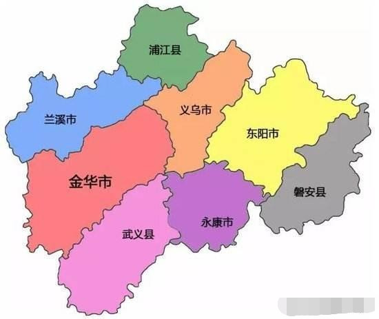 義烏對於金華則不同,金華,浙江省地級市,下屬2區3縣4市,義烏市本就是