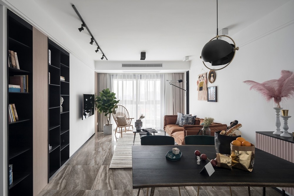软装配色给力,即便极简的硬装,完工效果也能高端大气上档次!