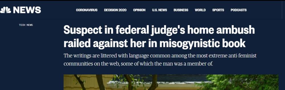 罗伊·登·霍兰德|美媒：杀害女法官家人嫌犯系反女权主义律师，已自杀身亡