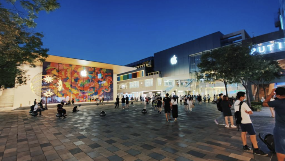 apple中国第一店全新开业!100%使用可再生能源