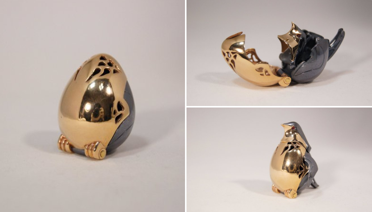 青蛙|日本机械青蛙1秒变形金属蝉，除了买不起以外哪都好