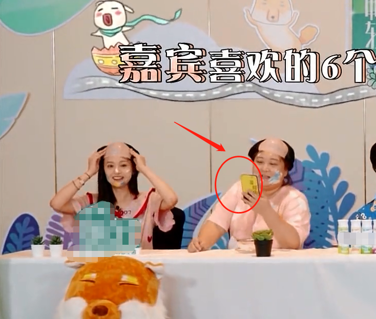 贾玲|贾玲与“秃顶”郑爽自拍，节目中途拿出手机，手机壳是认真的吗？