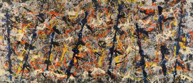 深渊jackson Pollock 每天懂点画 杰克逊 波洛克 点画 深渊 油画 画布