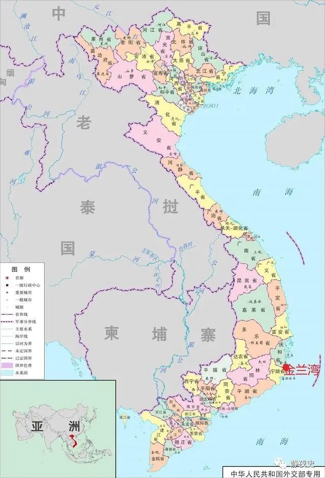 越南金兰湾地图图片