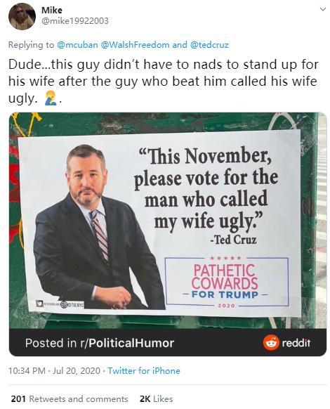 泰德·克鲁兹|美反华政客发疯逼NBA亿万富豪骂中国，对方回得痛快！