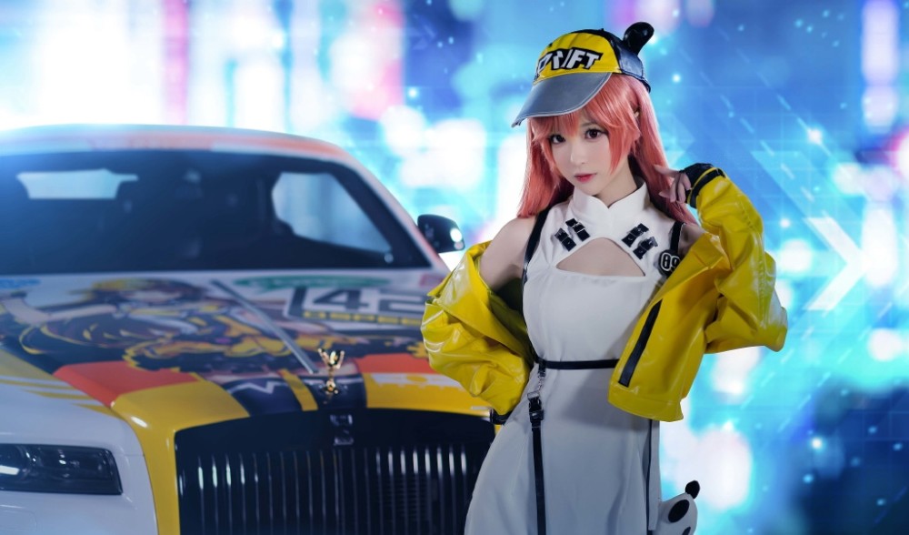 qq飞车│萌系俏皮小橘子cosplay性感写真图片