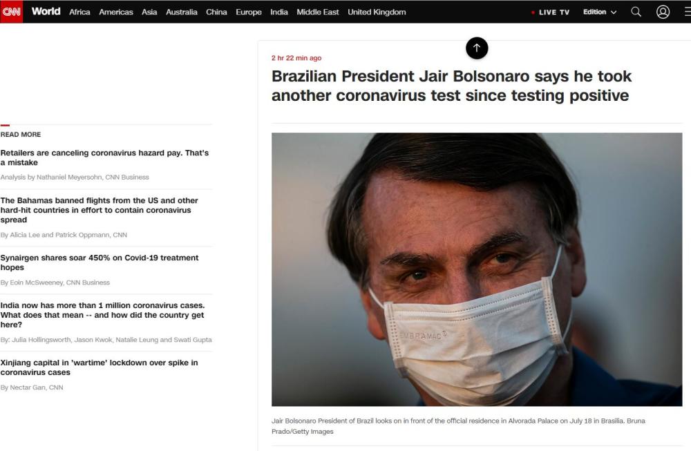 博索纳罗|又做检测！博索纳罗：如一切顺利，结果将是阴性，我会恢复正常