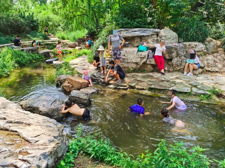 北京动物园|动物园溪流景观竟成孩子戏水乐园！园方将竖牌警示