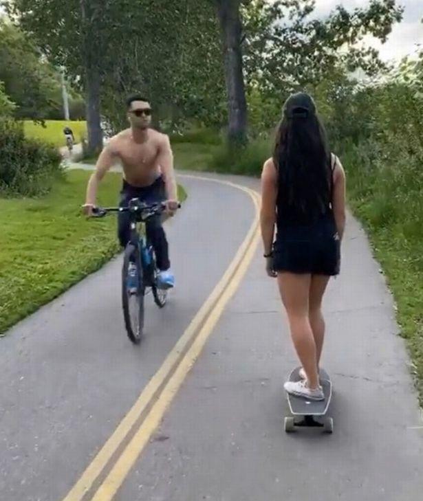 贾斯汀·威廉姆斯|恶心！加拿大肌肉男骑自行车，竟向华人女生吐口水，还吐在脸上