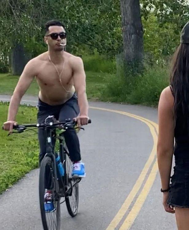 贾斯汀·威廉姆斯|恶心！加拿大肌肉男骑自行车，竟向华人女生吐口水，还吐在脸上