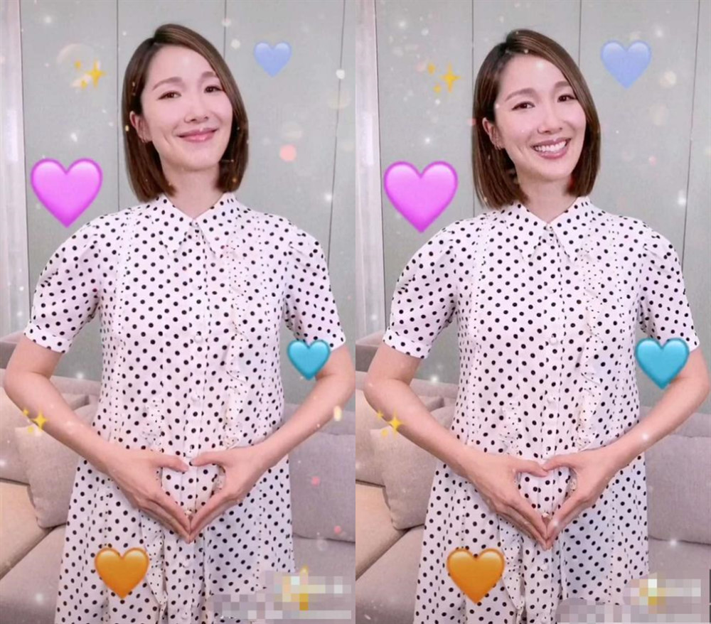 李亚男|李亚男给腹中宝宝做胎教母爱满满，孕肚已经又大又圆超抢镜