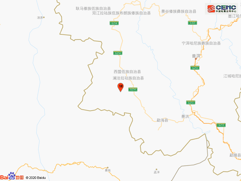 地震|云南普洱市澜沧县发生4.1级地震