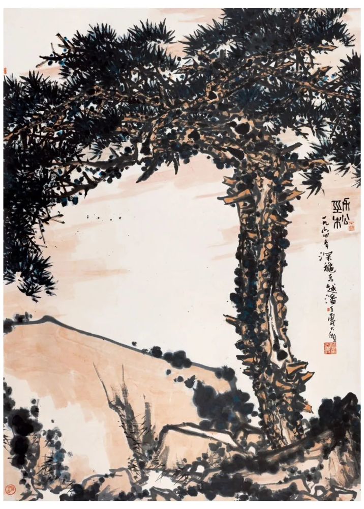 潘天寿|潘天寿：中国画离不开“形”与“色”