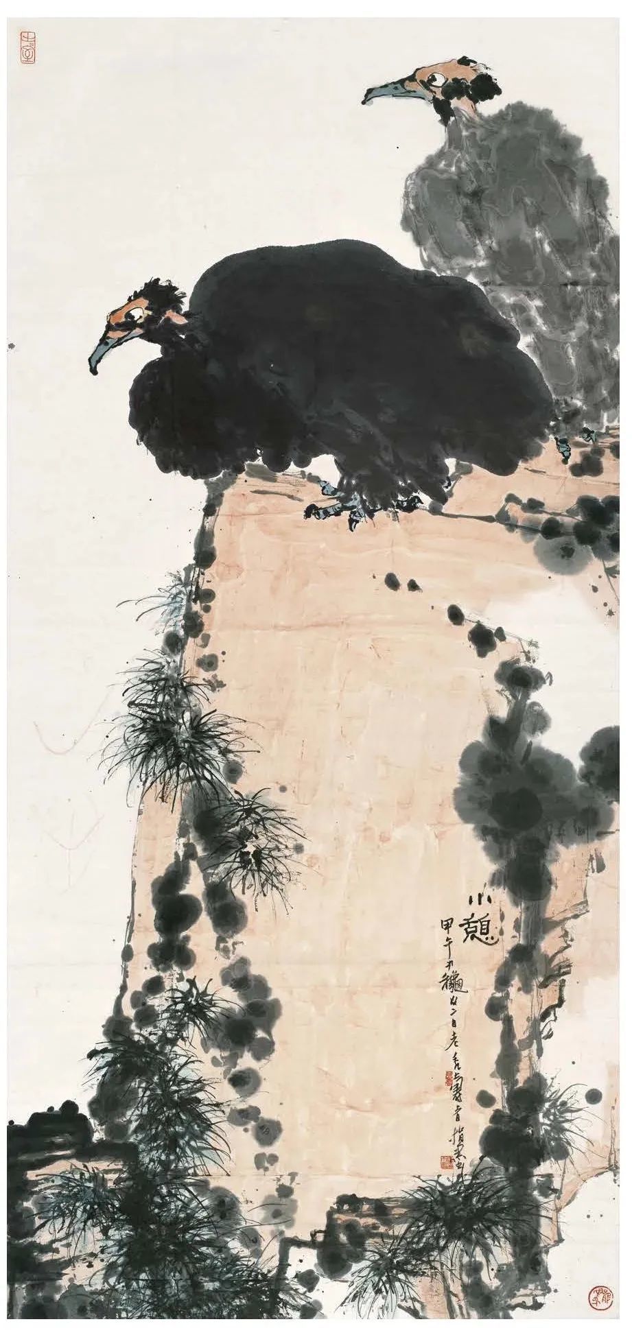 潘天寿|潘天寿：中国画离不开“形”与“色”