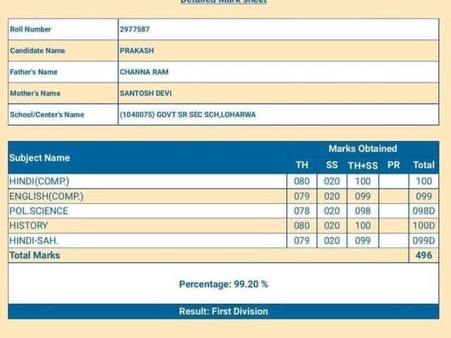 普拉卡什|印度农村娃“高考”全邦第二：遗憾没拿满分，将来想当公务员
