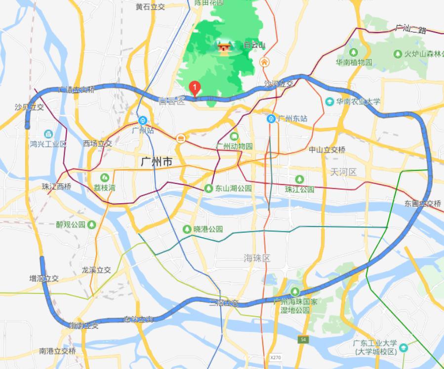 广州限行路线图图片