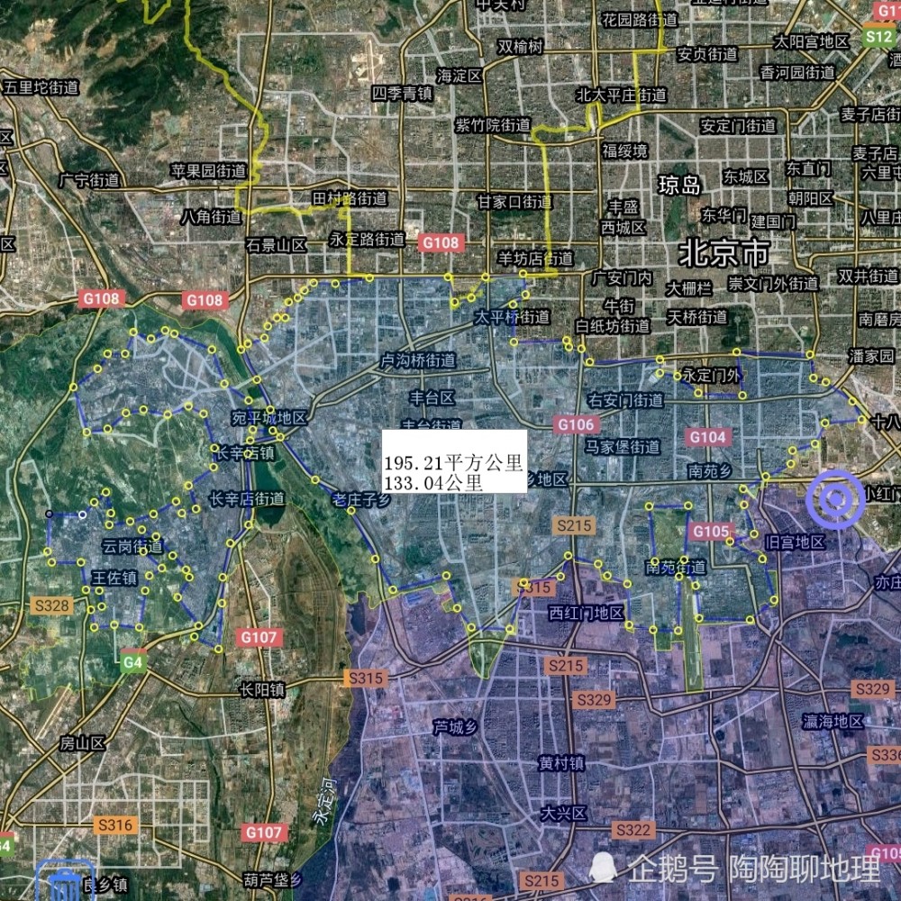 範圍圖朝陽區位於北京市的東部地區,是北京市中心城區中面積最大的一