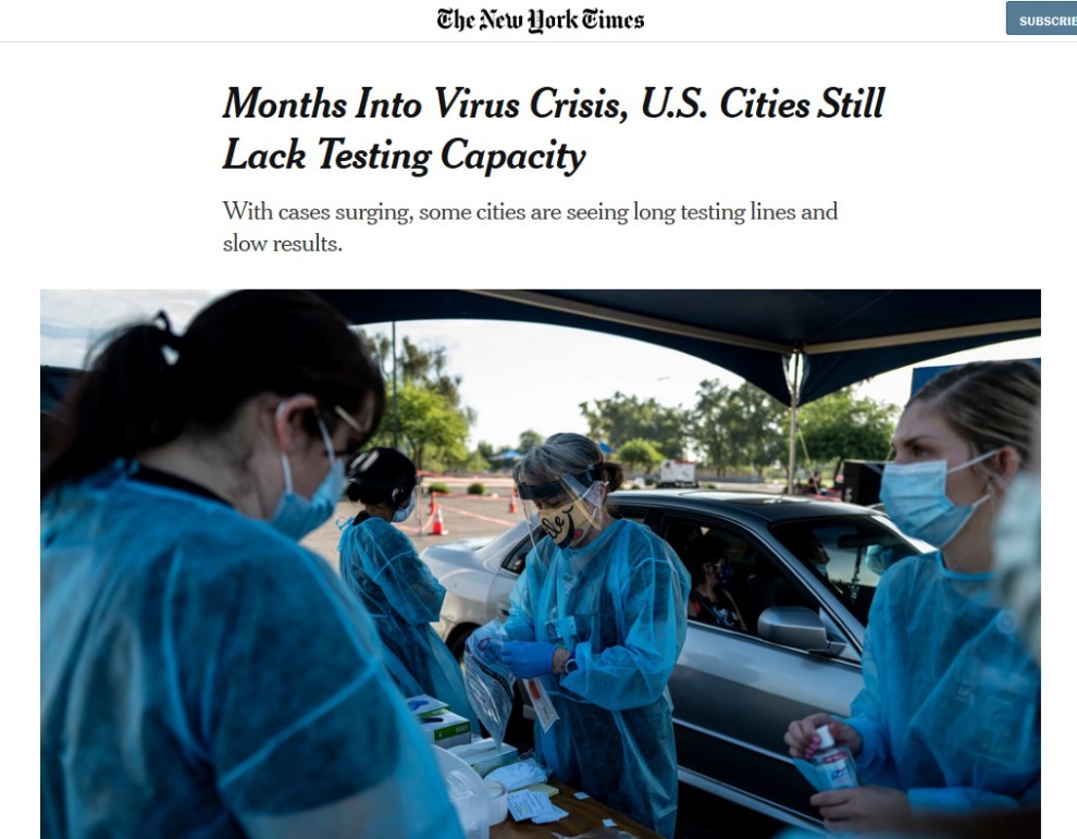 美国新冠|确诊病例将400万 美新冠检测困局仍难解