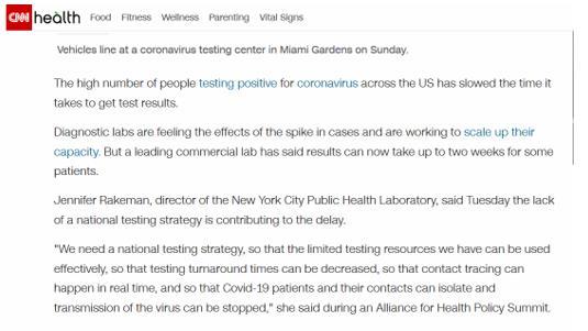 美国新冠|确诊病例将400万 美新冠检测困局仍难解