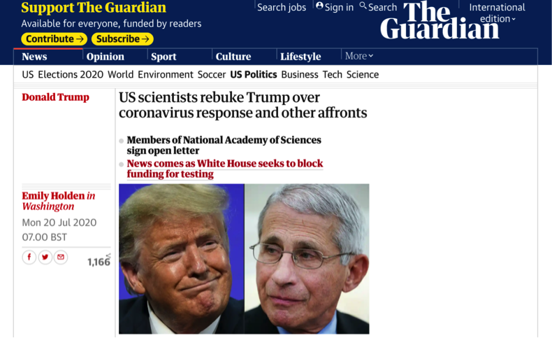 特朗普|1200多名科学家签署联名信斥责特朗普政府诋毁科学专业知识
