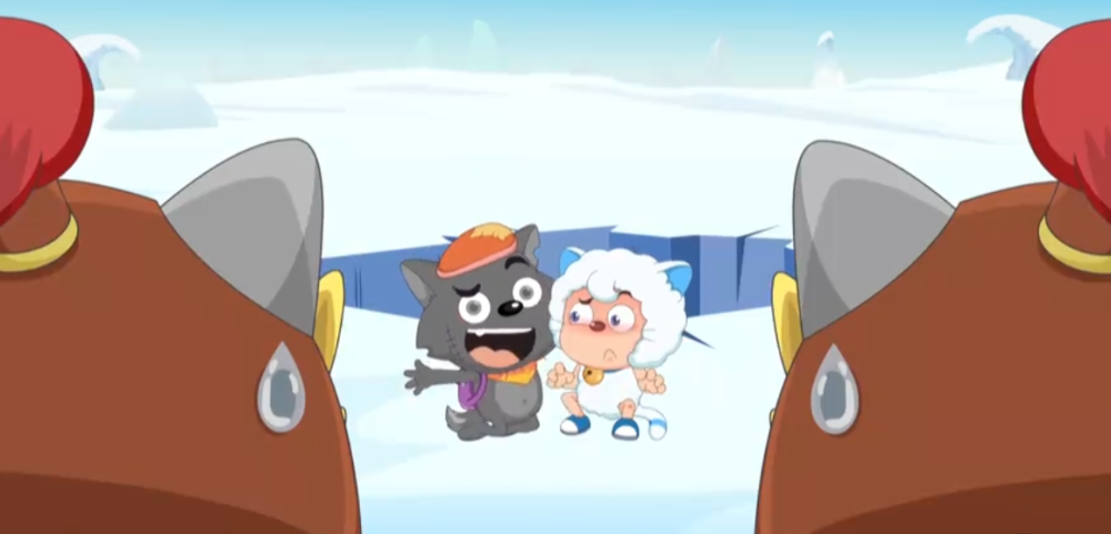 异国大营救:灰喜再现感情戏,喜羊羊傲娇模样让人忍俊不禁