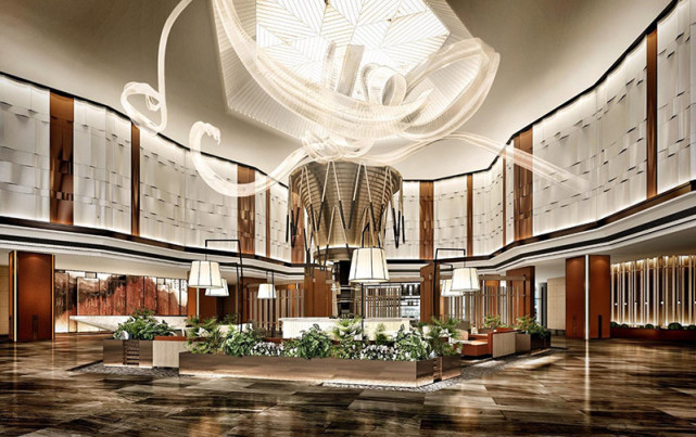 酒店大堂展现酒店档次,灯光得这样设计|照明|大堂|酒店