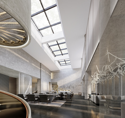 悬挑|“悬挑的城市橱窗” ｜孔雀城柏悦府—示范区接待中心