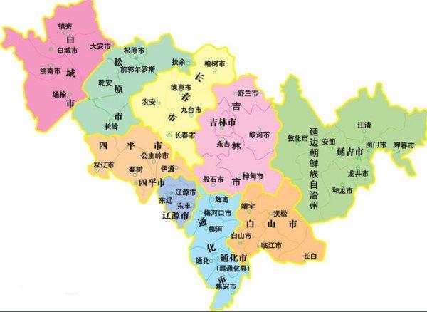 吉林省辽源市乡镇地图图片