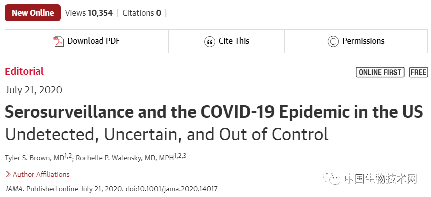 血清学|美国最大规模血清学调查结果出炉：实际感染人数应高出6-24倍