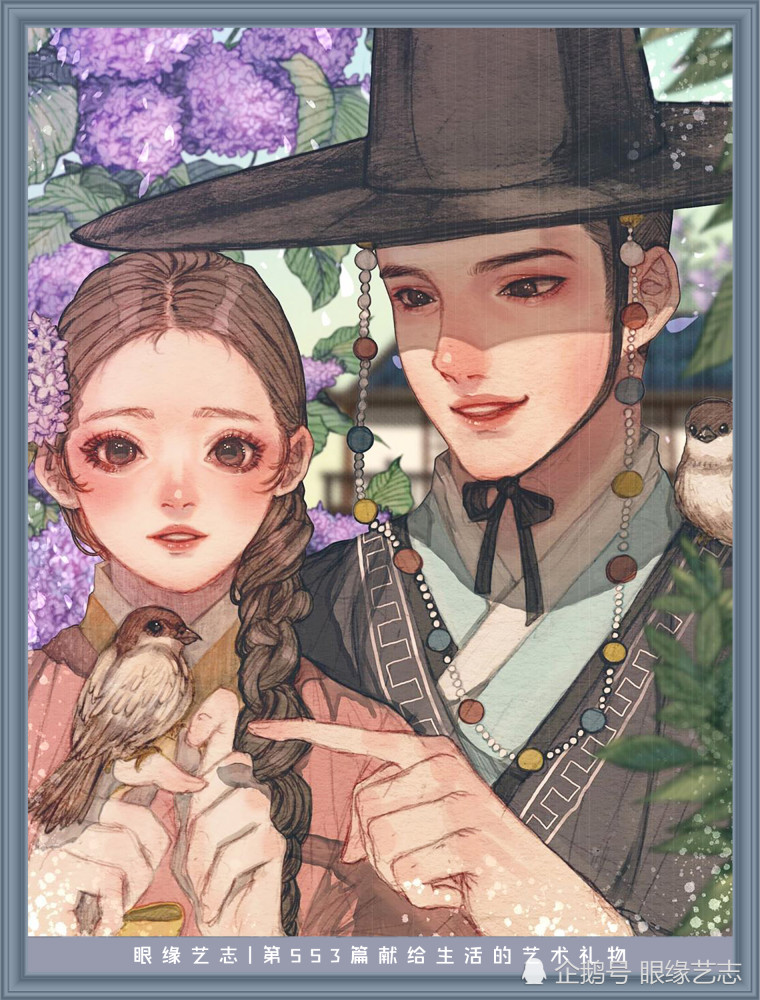 古风|韩式穆夏风：微甜的古风韵味，自成一派的韩国服饰与插画