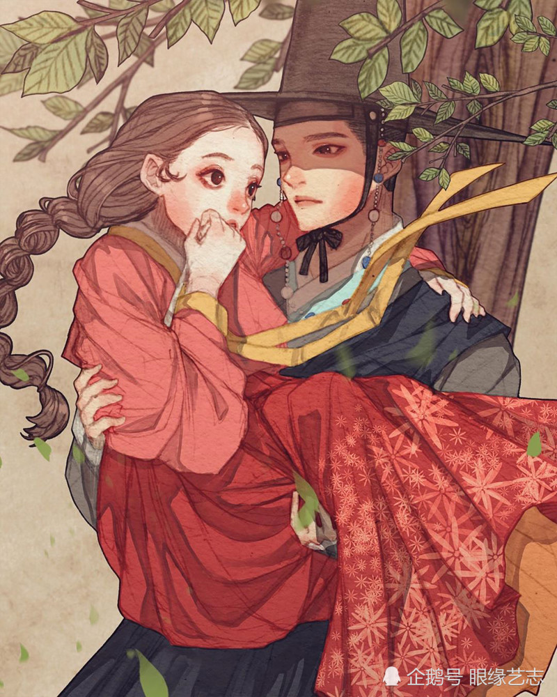 古风|韩式穆夏风：微甜的古风韵味，自成一派的韩国服饰与插画