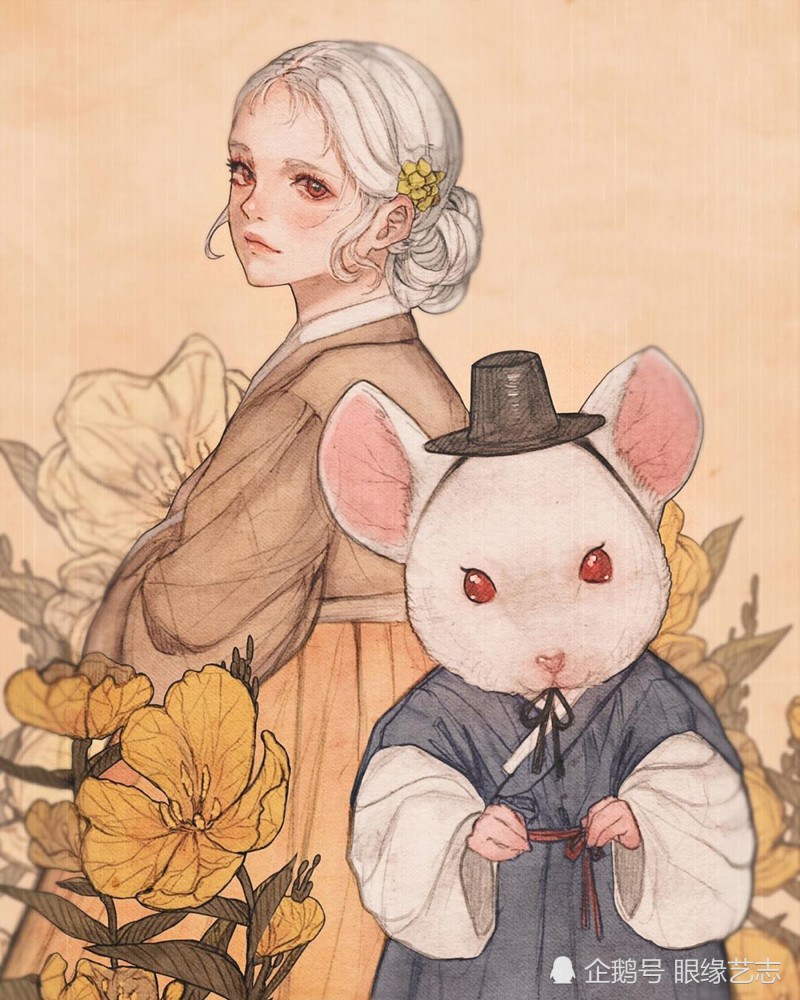 古风|韩式穆夏风：微甜的古风韵味，自成一派的韩国服饰与插画