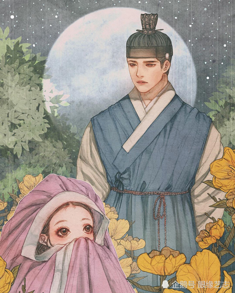 古风|韩式穆夏风：微甜的古风韵味，自成一派的韩国服饰与插画