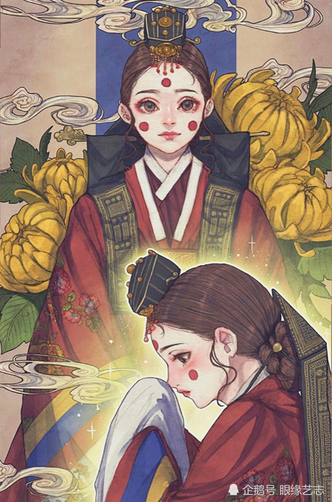 古风|韩式穆夏风：微甜的古风韵味，自成一派的韩国服饰与插画