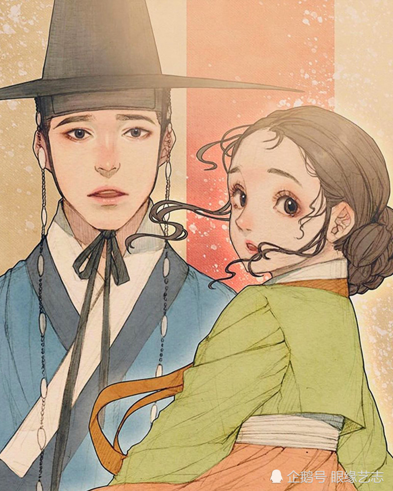 古风|韩式穆夏风：微甜的古风韵味，自成一派的韩国服饰与插画