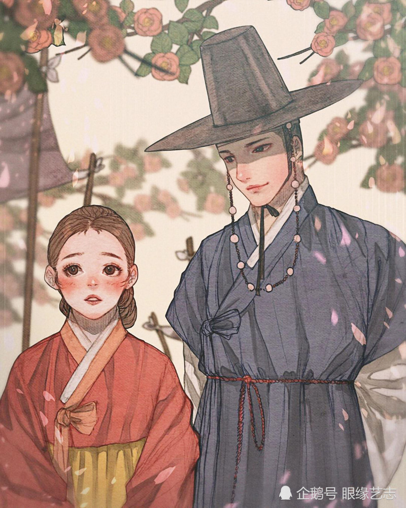古风|韩式穆夏风：微甜的古风韵味，自成一派的韩国服饰与插画