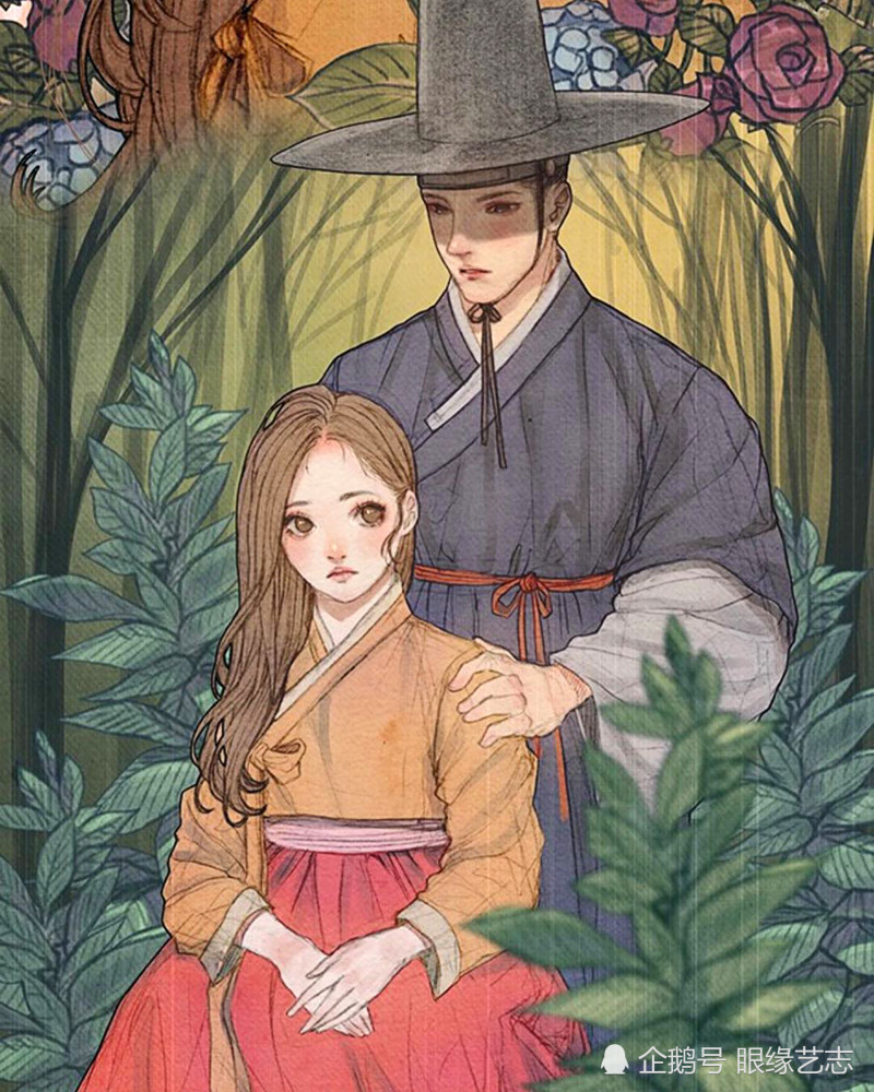 古风|韩式穆夏风：微甜的古风韵味，自成一派的韩国服饰与插画