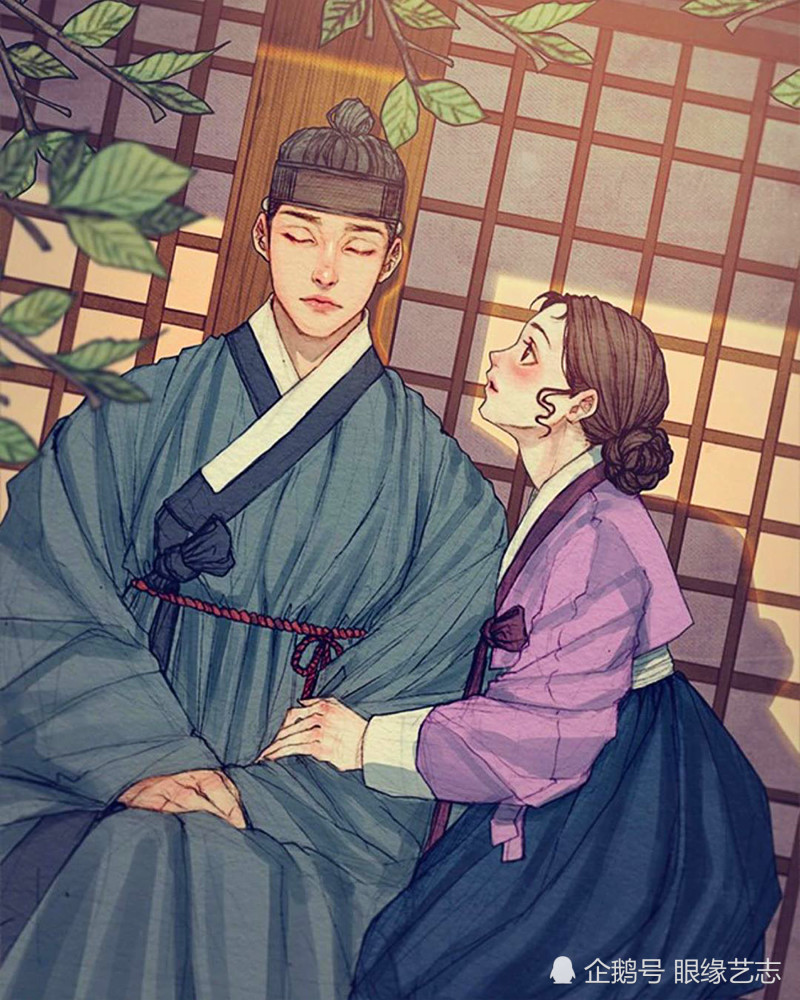 古风|韩式穆夏风：微甜的古风韵味，自成一派的韩国服饰与插画