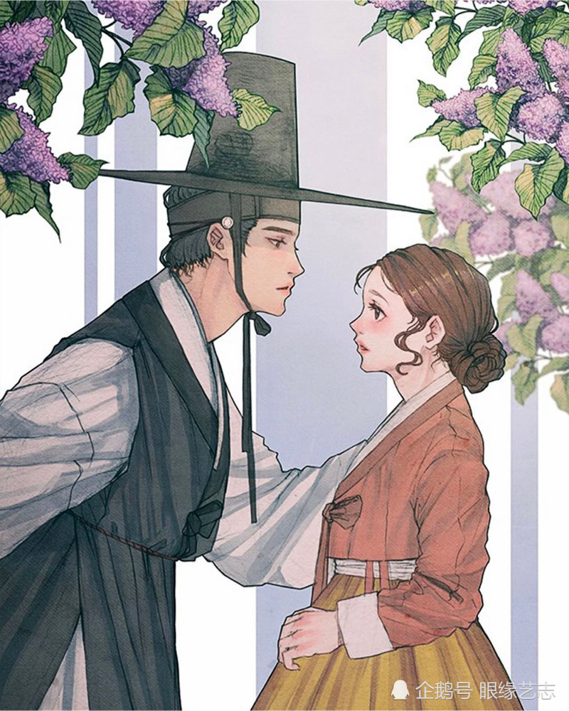 古风|韩式穆夏风：微甜的古风韵味，自成一派的韩国服饰与插画