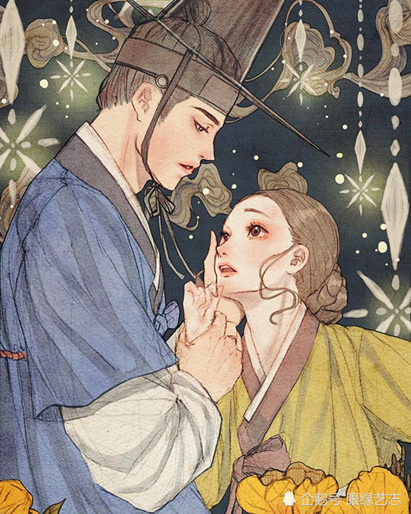 古风|韩式穆夏风：微甜的古风韵味，自成一派的韩国服饰与插画