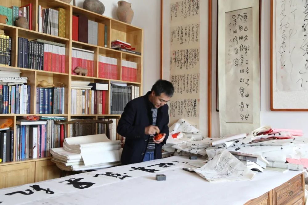 书法家孔令成工作室书画长廊驻村书画家郜继凤工作室书画长廊驻村书法