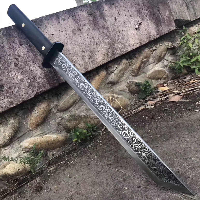 貂蝉|锦衣卫-黑貂蝉，高锰钢古法一体锻打，蚀刻精美花纹