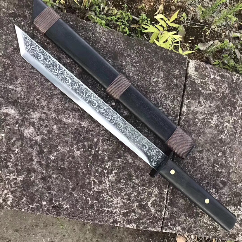 貂蝉|锦衣卫-黑貂蝉，高锰钢古法一体锻打，蚀刻精美花纹