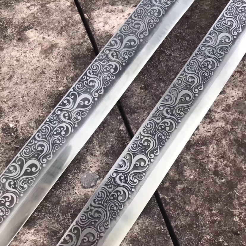 貂蝉|锦衣卫-黑貂蝉，高锰钢古法一体锻打，蚀刻精美花纹