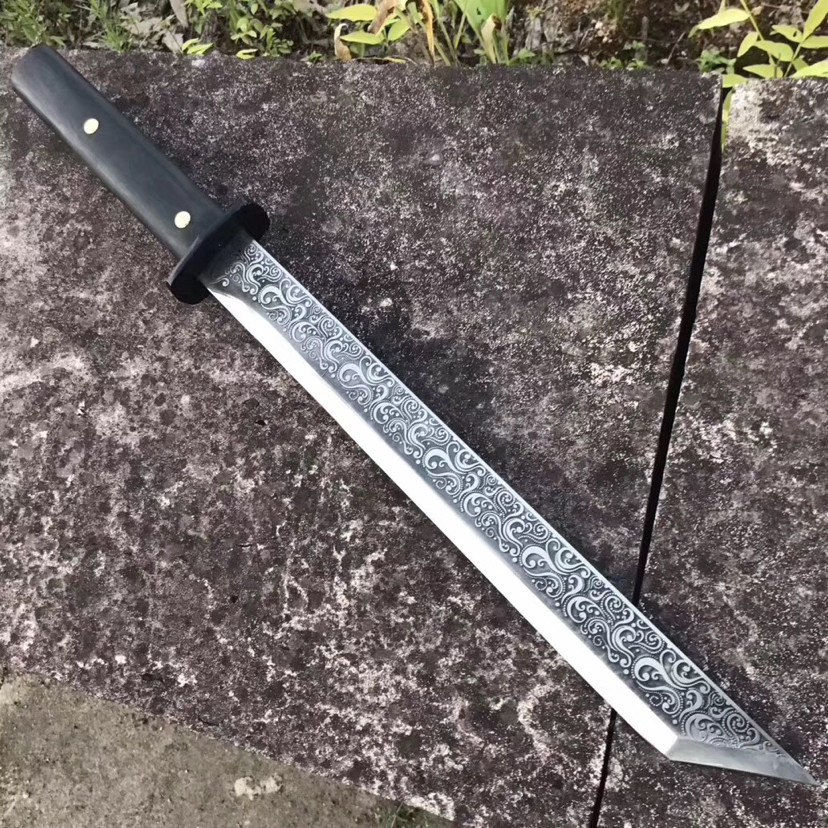 貂蝉|锦衣卫-黑貂蝉，高锰钢古法一体锻打，蚀刻精美花纹