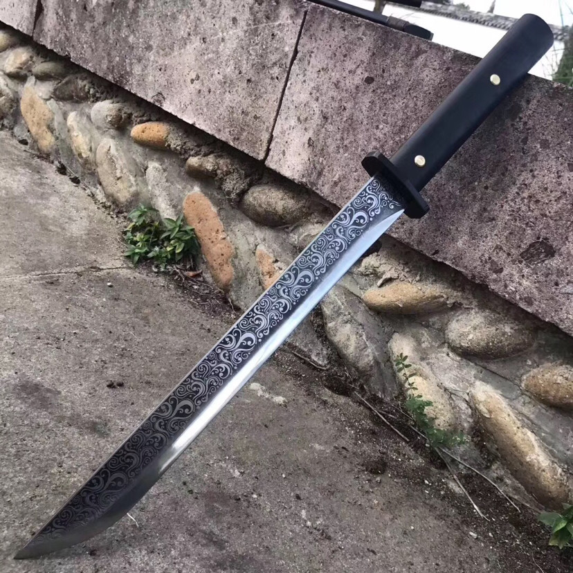 貂蝉|锦衣卫-黑貂蝉，高锰钢古法一体锻打，蚀刻精美花纹