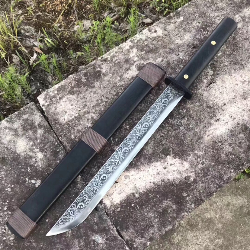 貂蝉|锦衣卫-黑貂蝉，高锰钢古法一体锻打，蚀刻精美花纹