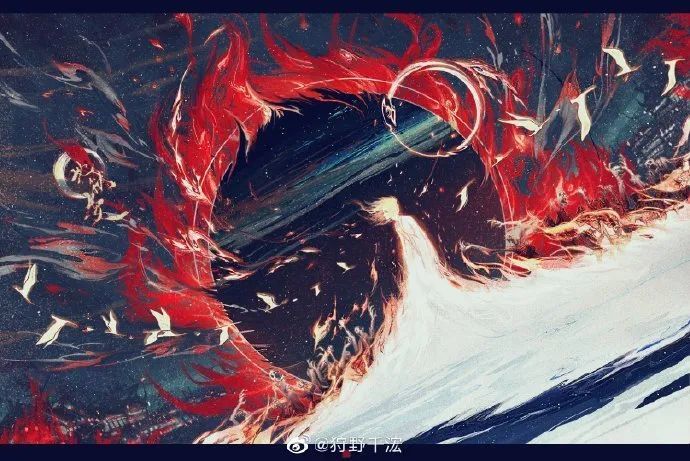 作者授权/微博:@狩野千浤中国插画师狩野浤一画每日希望做你的心上画