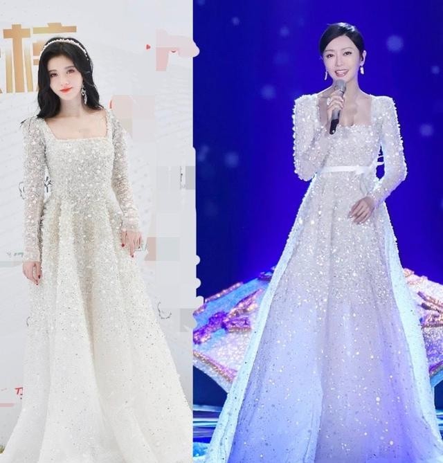 品牌方|鞠婧祎全球仅一件的定制礼服，结果去年秦岚穿过，品牌方回应了
